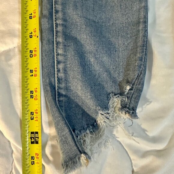 Light-Wash American Eagle Jeans Size 0 Regular Inseam 25 inches straight - Picture 7 of 11
